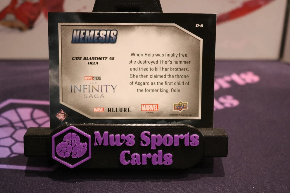 Cate Blanchett as Hela Nemesis 2022 Upper Deck Marvel Allure - Image 2 of 2