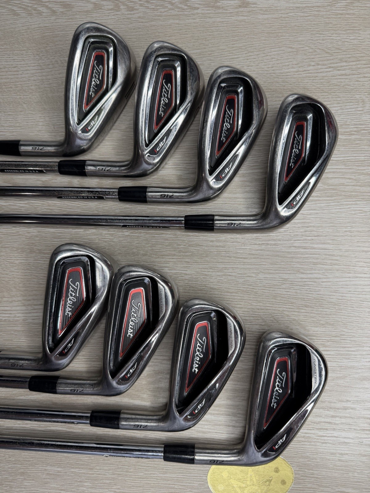 RH Titleist 716 AP1 Iron Set 4-PW+GW True Temper XP 90 S300 Stiff Steel Shafts!