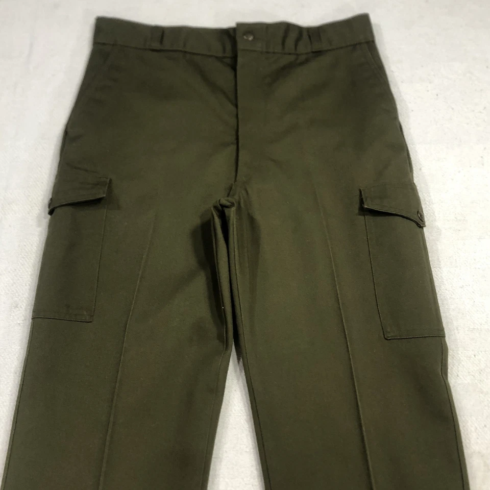 Vintage Boy Scouts Pants Mens 33 x 29 Green Cargo Official Uniform Cotton BSA - Image 4 of 4
