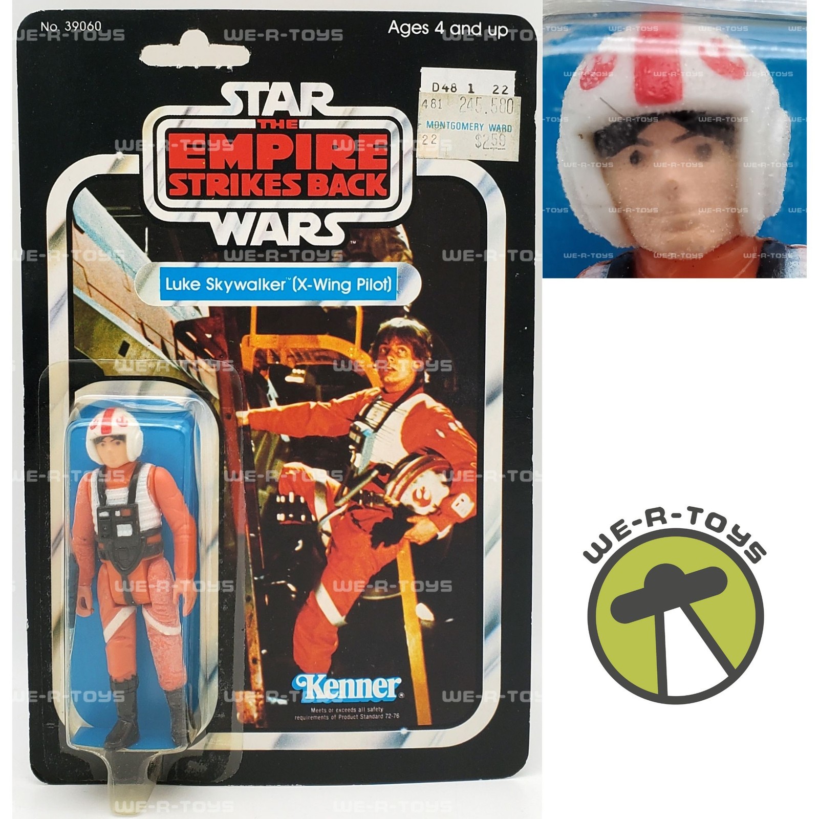Star Wars Luke Skywalker X-Wing Pilot Figure Rare 48-Back Empire Version Kenner