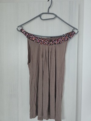   Laura T. Top mit Pailletten   Glitzer Party Shirt Gr. S (36/38)