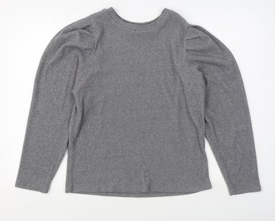 Pep&Co Damen Pullover Sweatshirt grau Polyester Größe 16 Pulli