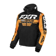 FXR Mens RRX Snowmobile Jacket Omni-Stretch Thermal Flex/Dry Warm Black/Orange