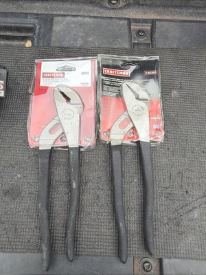 (2) Sears Craftsman NOS 9 1/2 in. Pliers, Arc Joint, made in USA - Part # 45381