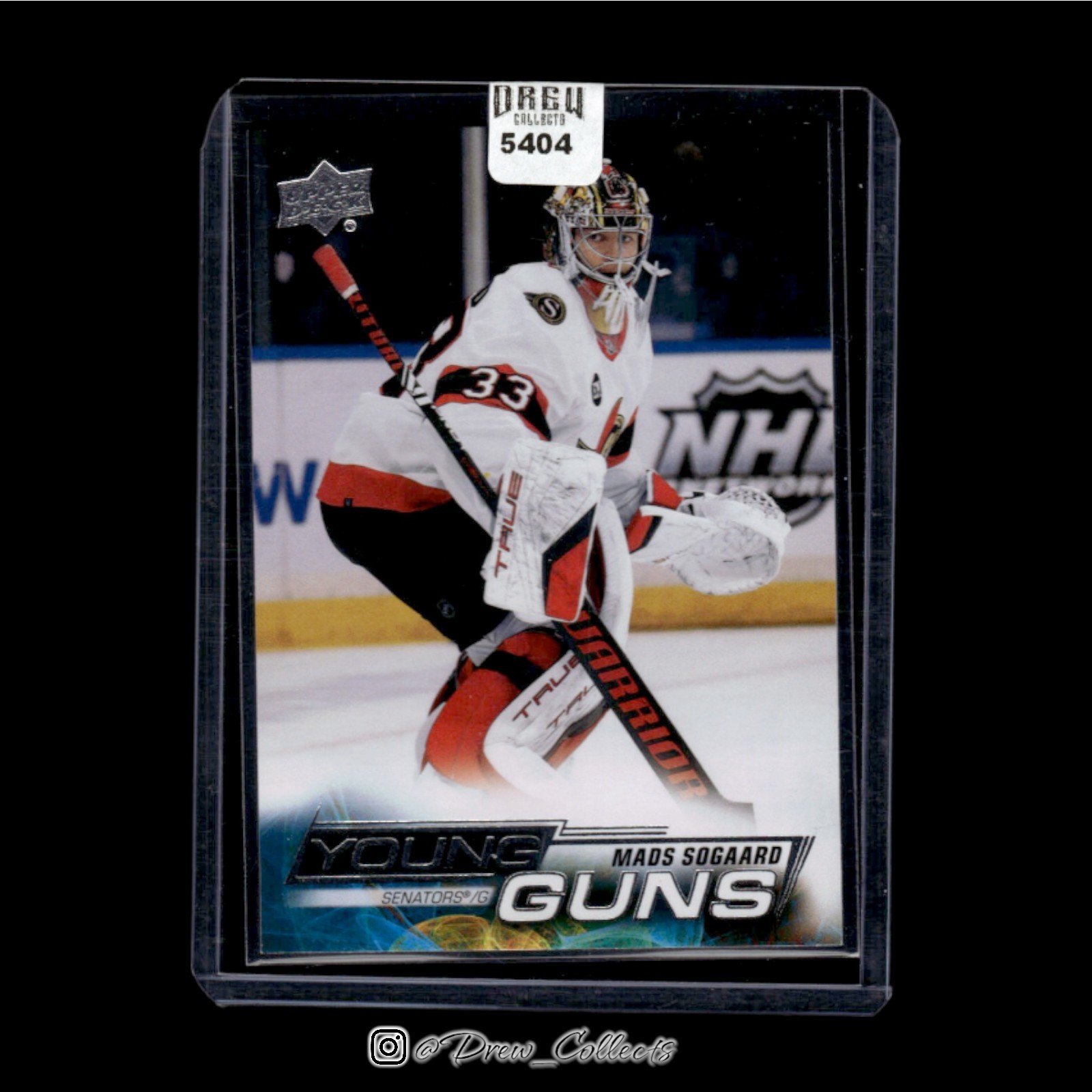 2022-23 Upper Deck #245 Mads Sogaard Ottawa Senators Young Guns