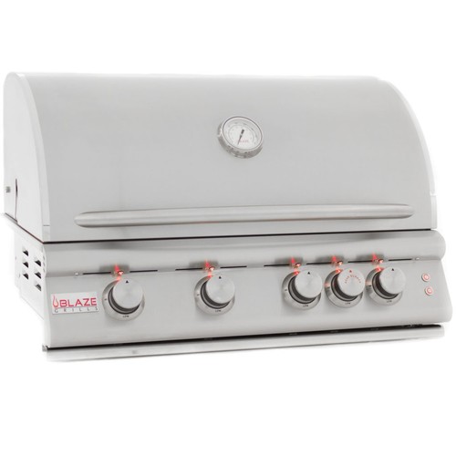 Blaze Marine Grade Stainless Steel Built-In Natural Gas Grill with Lights 32 In.