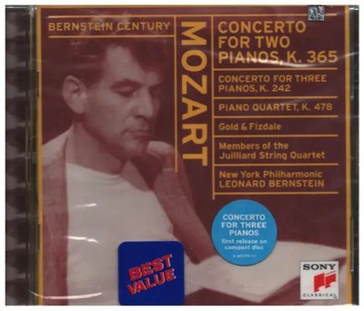 CD Mozart Concerto For Two Pianos, K. 365 a.o. STILL SEALED NEW OVP Sony Cl