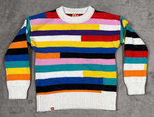 Lego x Target Youth Kids Unisex Sweater Striped Multicolor XS Bricks Long Sleeve