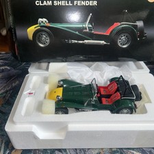 KYOSHO 1:18 SCALE CATERHAM SUPER SEVEN CLAM SHELL FENDER BRITISH RACING GREEN