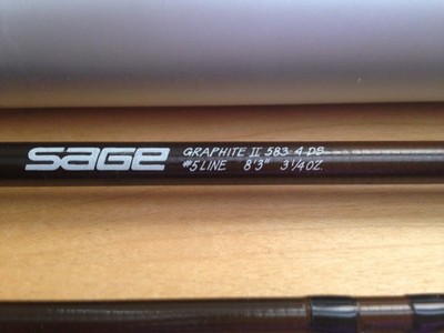 Sage 583-4 DS Graphite II #5 Line 8'3” 4-Piece Fly Rod Original