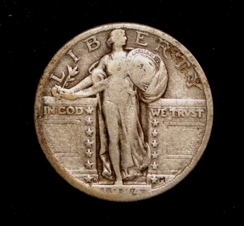 1924-D STANDING LIBERTY QUARTER OLD US TYPE COIN