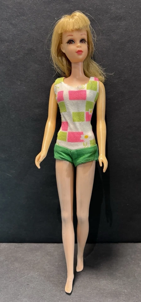 Mattel Vintage 1965 Francie Bendable Leg #1130 Blonde  en Tenue Originale - Photo 1/4