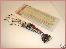 840 pts solderless breadboard w 75pcs jumper wires