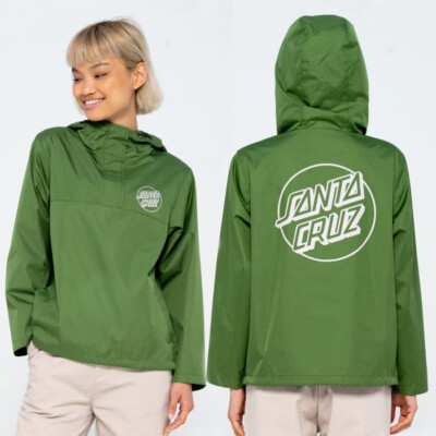 SANTA CRUZ Opus Dot Shell Jacket - Size 8 - Skate / Surf Style - Cactus