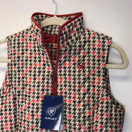 Ariat Ashley Insulted Houndstooth Equestrian Vest XS - Picture 2 of 10
