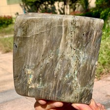 3.27lb Natural Beautiful luster Labradorite free-form  inornament ornament