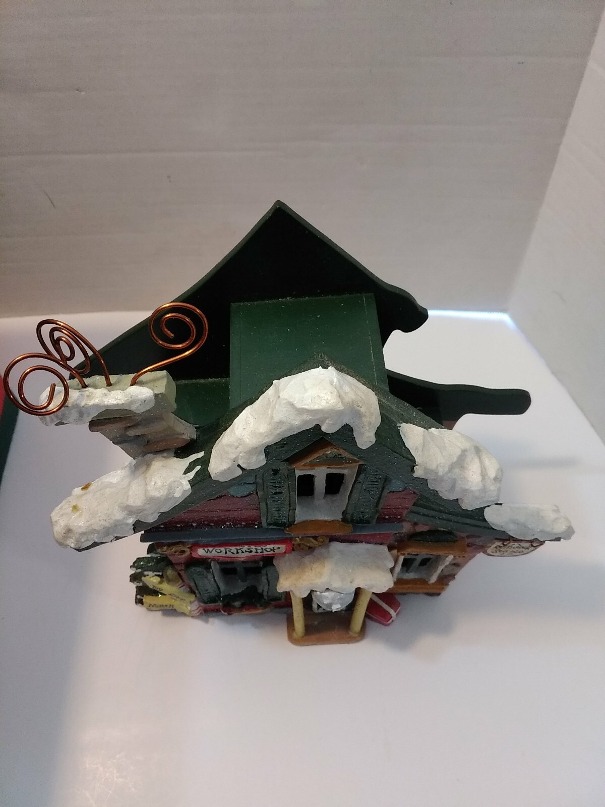 Kurt S. Adler Snowtown Village CLAUS & CO Workshop Lighted House Vintage Xmas CG
