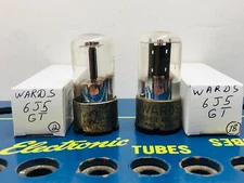 Lot of 2 WARDS 6J5GT Life Test Excellent Tube