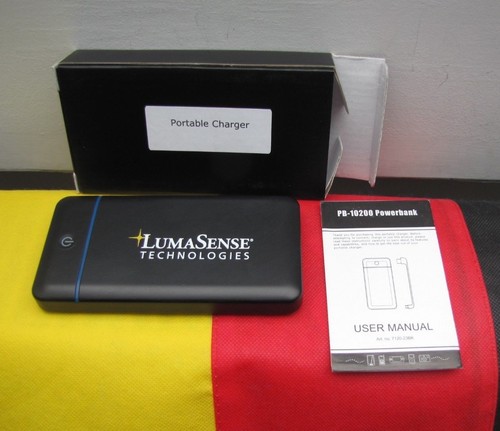 PB 10200 Powerbank 10200 schwarz Travelpack mit 2 USB-Outputs Mobiles Ladegerät - Bild 6 von 8