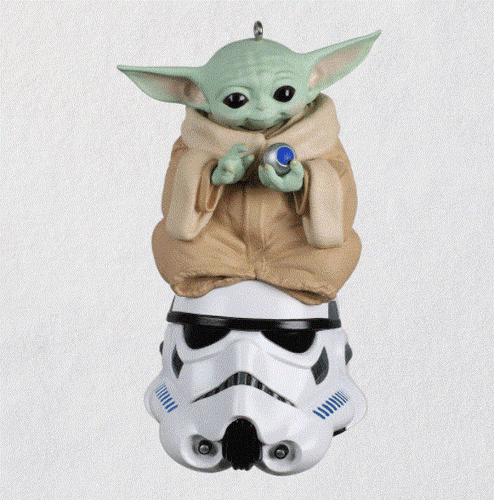 2021 HALLMARK - THE CHILD GROGU - STAR WARS THE MANDALORIAN -  MINT IN BOX  - Foto 1 di 4
