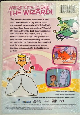 NEW! RETURN TO OZ cartoon 1964 DVD Rakin/Bass Production Vintage