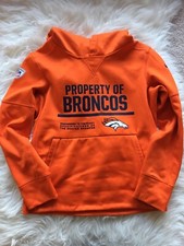 Property Of Broncos Orange Hoodie Size 8
