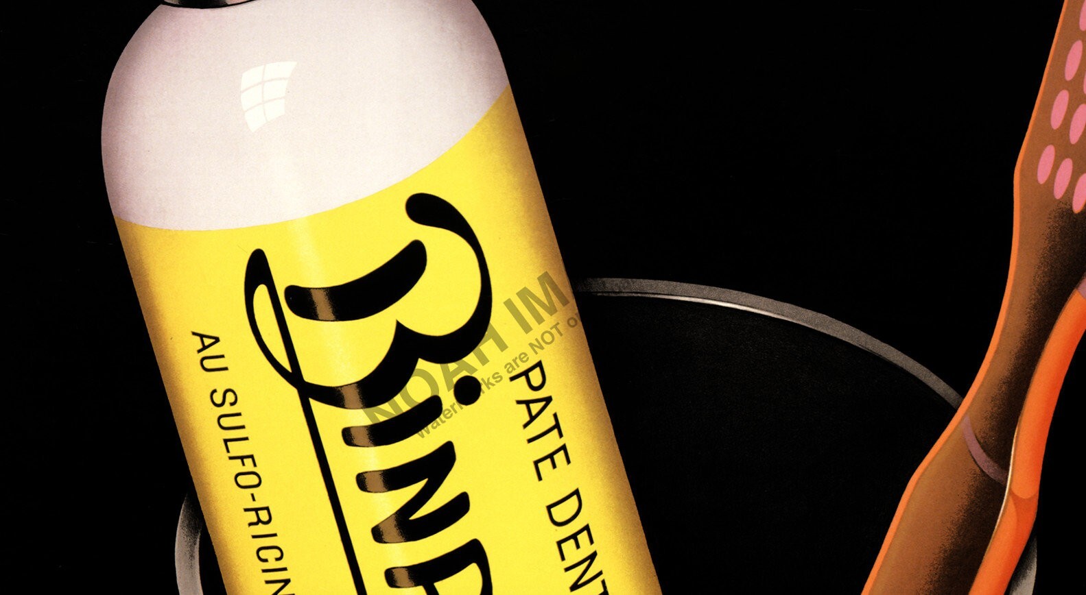 Binaca vintage toothpaste dental ad poster repro 12x18 eBay