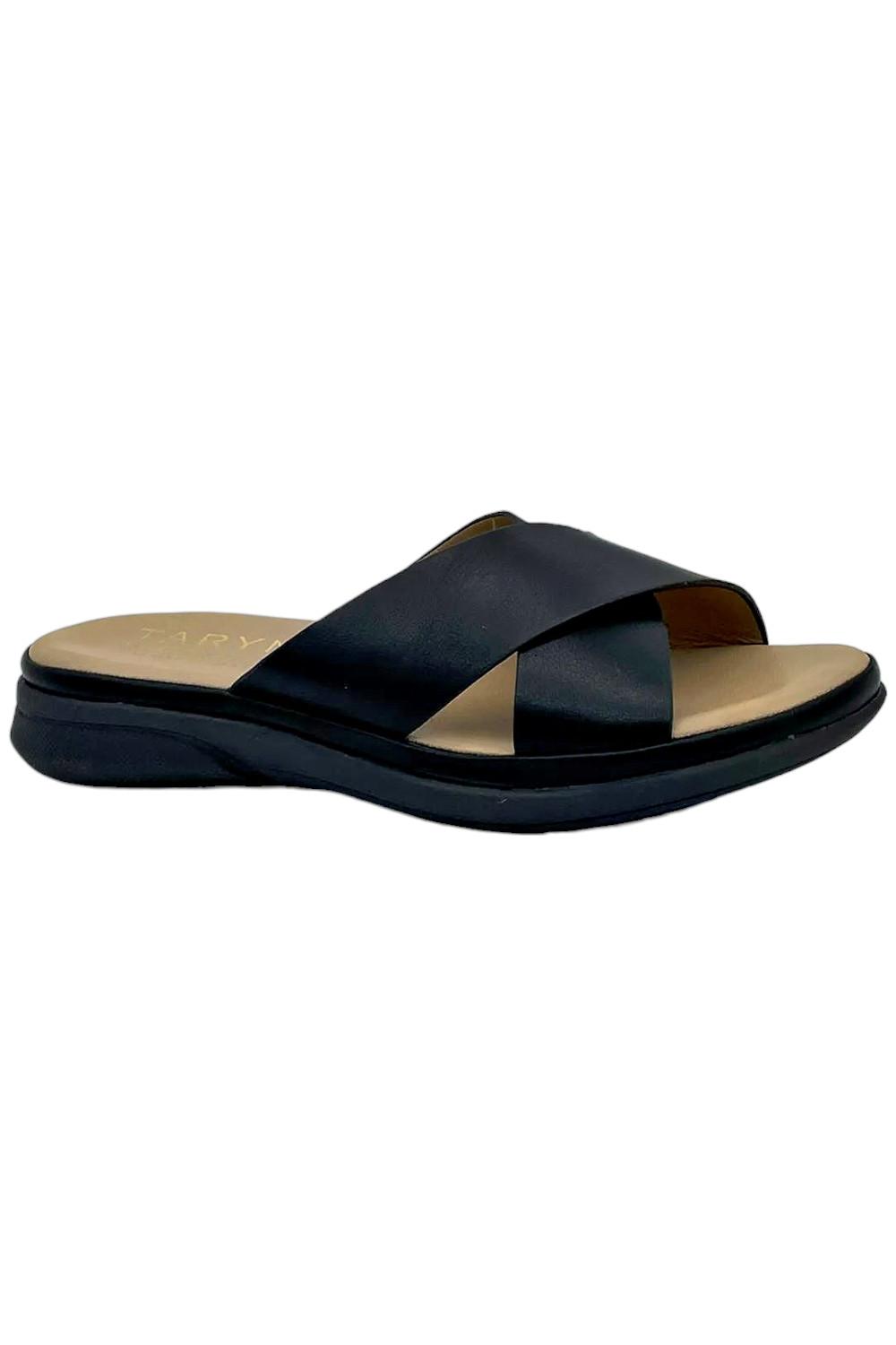 Женские босоножки Tayson на танкетке Taryn Rose черного цвета