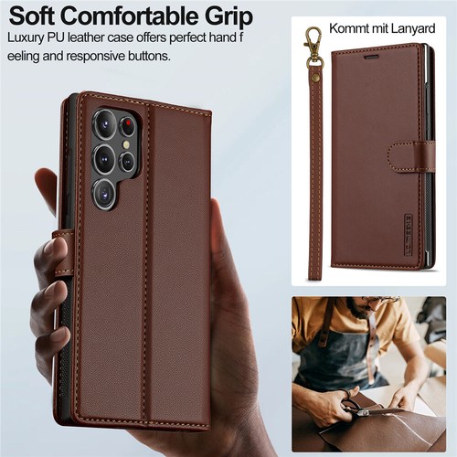 Detachable Wallet Case Leather Cover For Samsung S25 S24 Ultra S23 S22 S21 S20FE - Picture 35 of 75
