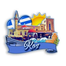 Kos Greece Refrigerator magnet 3D travel souvenirs wood craft gifts