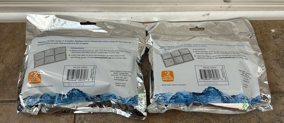 Lote de 2 filtros de carbono de repuesto Petsafe Drinkwell Premium 6 totales PAC00-13070 - Foto 2 de 2