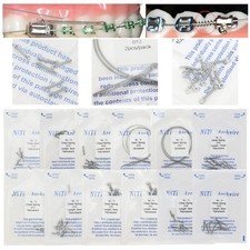 Dental Orthodontic Niti Open Closed Coil Spring Arch Wire 010 012 6/9/12mm 180mm