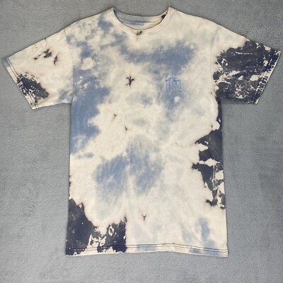 Guy Harvey Classic Fit Blue Men s Tshirt Size S Bleach Dyed- One Of A Kind -