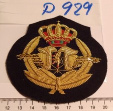 Belgien M&uuml;tzen Abzeichen Handgestickt golden 1 St&uuml;ck (d929)