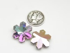 Vitrail Light 25mm Swarovski 6707 Crystal Snowflake Pendants