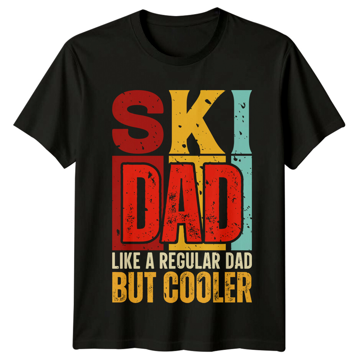 Ski Dad Like A Regular Dad But Cool Hombre Camiseta Regalo Para Esquiadores
