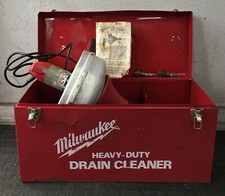 Milwaukee 0566-1 Heavy Duty Drain Cleaner 25 ft. Cable With Metal Case