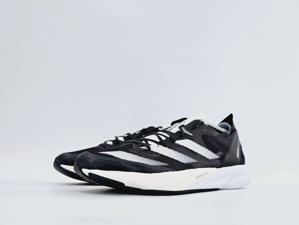 アディダス ADIZERO ADIOS 8 Adidas Adizero Adios 8 Low Mens Size 13 Running Shoes Black White