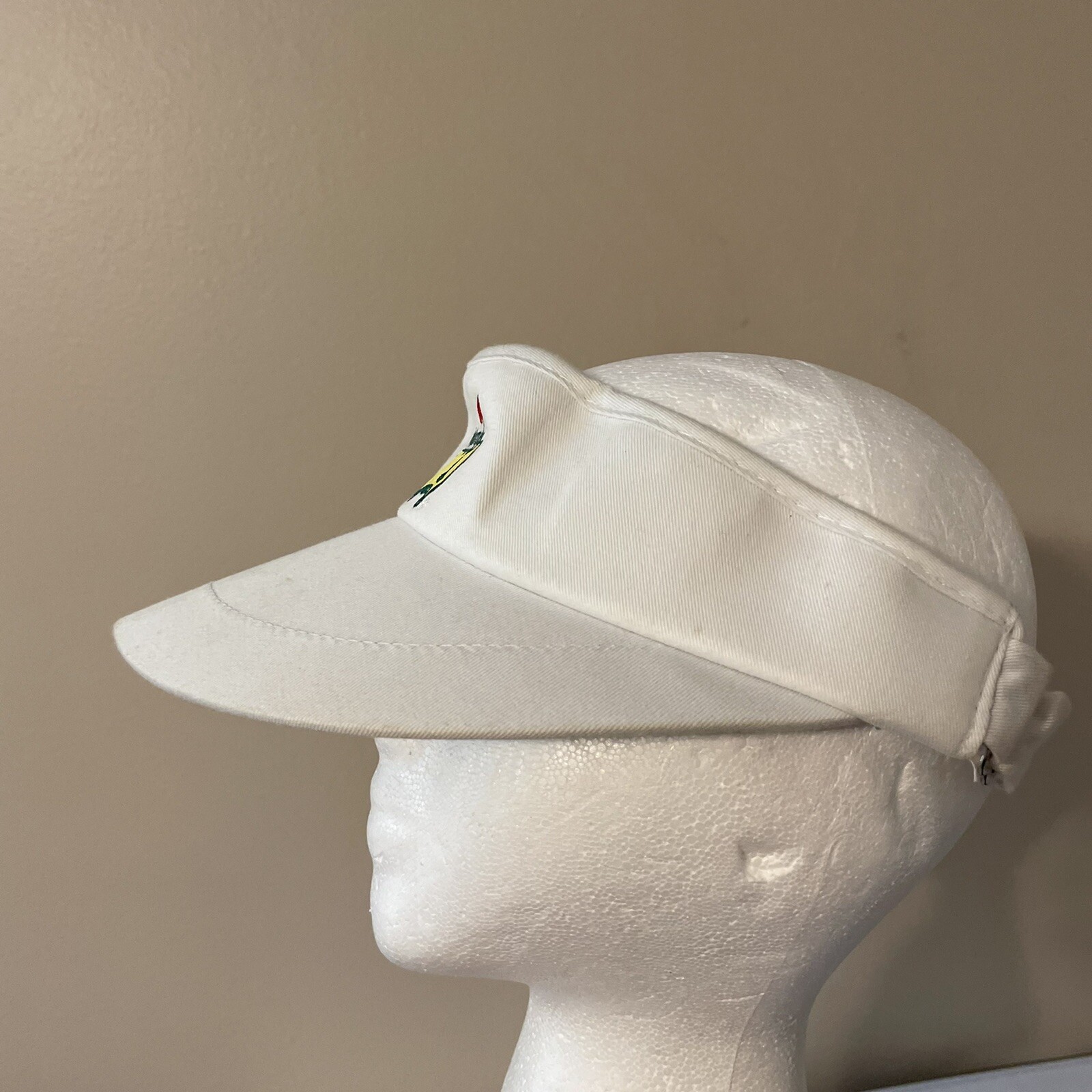 Masters Tournament American Needle Unisex Golf Visor Hat White Vtg