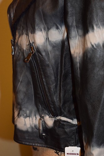 New Rock & Republic Kunstleder Damen Jacke, XS X-Small, schwarz & grau * - Bild 7 von 12