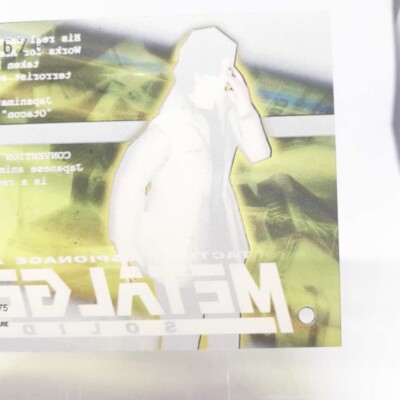 075 Otacon Metal Gear Solid Trading card Plastic Back serial KONAM
