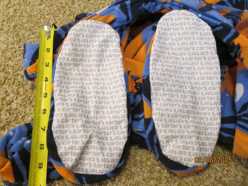 Carter’s - Boys - Size 14 -Blue Orange Trees Moon Footed Pajamas - One Piece - Picture 8 of 8