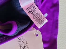 NWT Agent Provocateur Kimmi Bikini Top Orchid Purple Gold Detail Size 10D / 32D