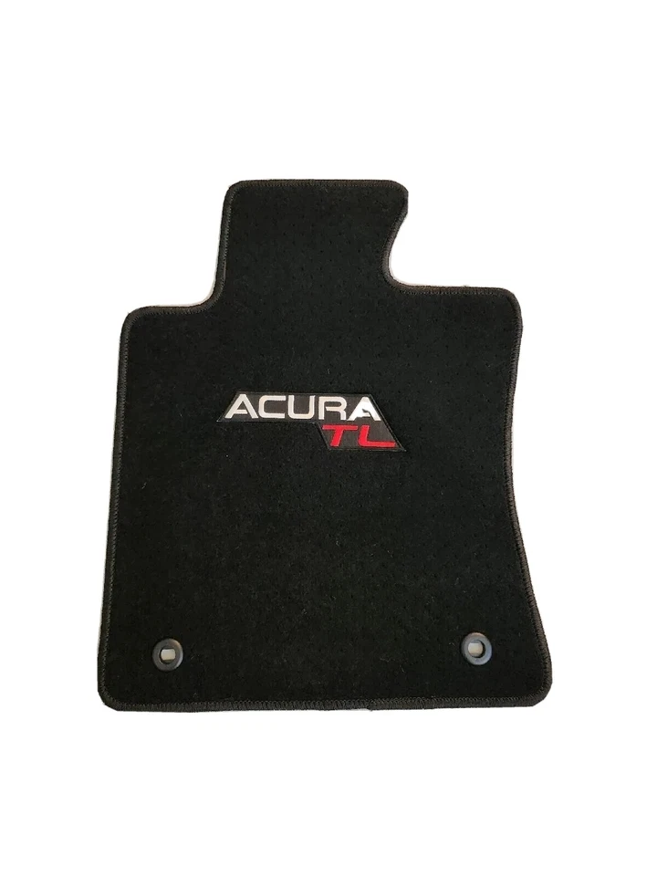 Alfombrillas negras para Acura TL 09-14 4 piezas con emblema V2 Foto 3 de 4