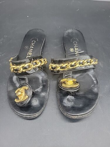 Chanel gold leather sandals - Gem Chanel gold leather sandals - Gem