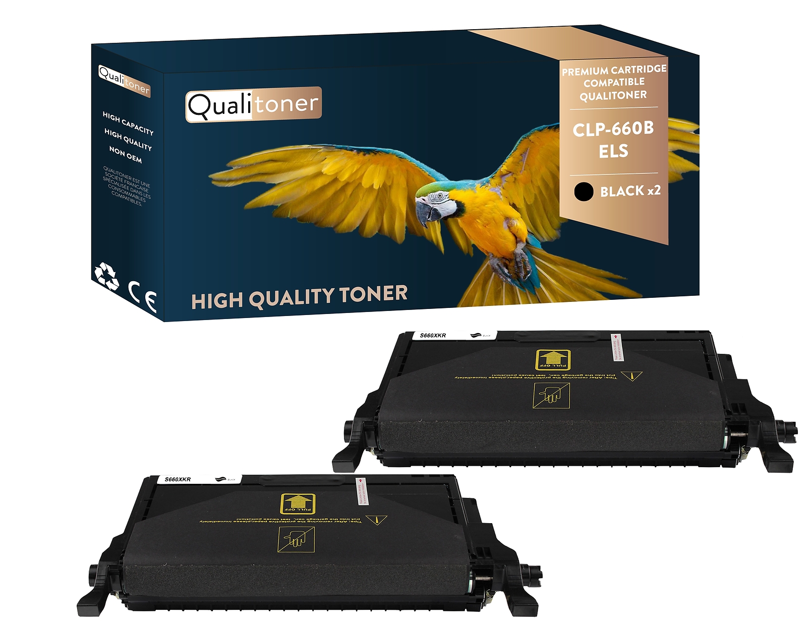 Toners SAMSUNG CLP660B Noir QUALITONER pour réussir toutes vos impressions de bureau