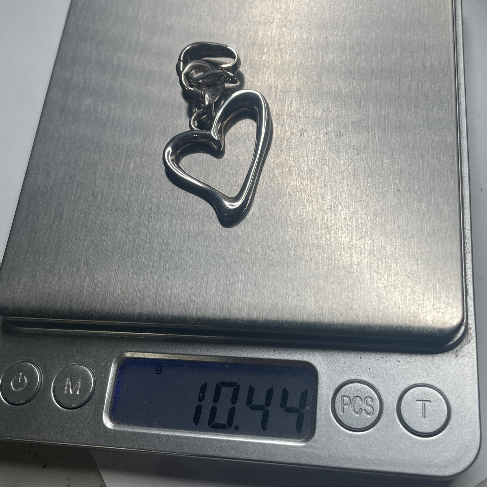 Barse Solid Sterling Freeform Heart Enhancer Pend… - image 5