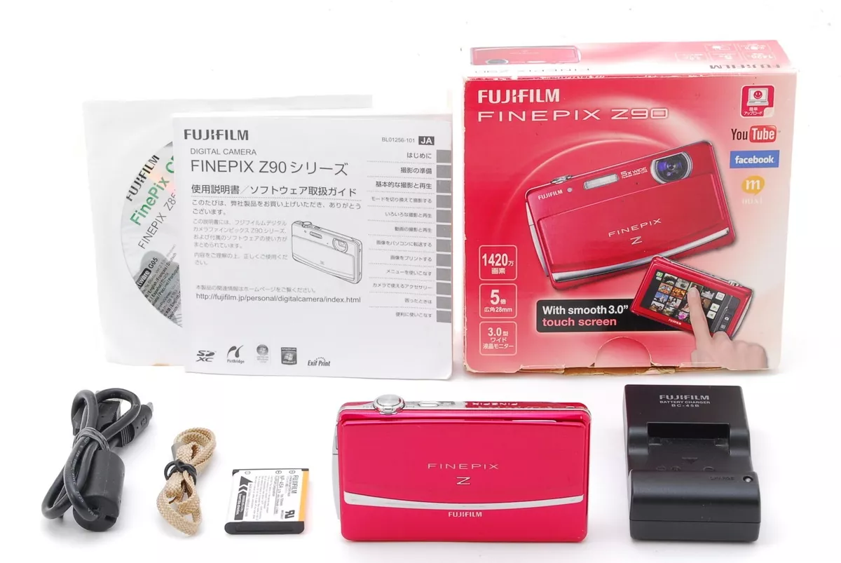 NEAR MINT W/BOX】Fujifilm FINEPIX Z90 Pink Compact Digital Camera