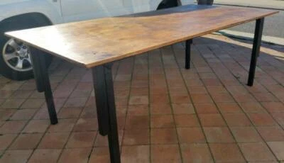 Work Bench Table Dual Height Lifts Lower Easily 2440 X 1230