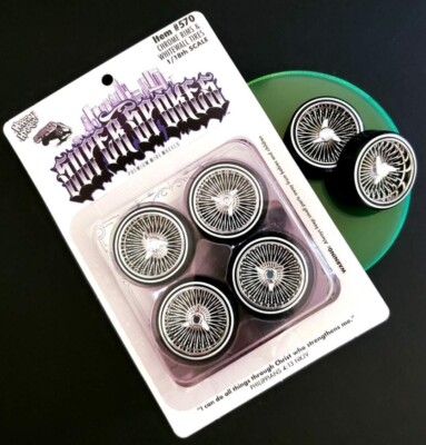 1/18 SUPER SPOKES Chrome LOWRIDER ZENITH Style 3 Prong K/O